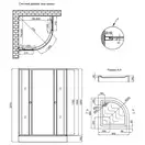 Набор Lidz душевая кабина Wieza SC80x80.SAT.LOW.L, стекло Linie 4 мм + поддон Kupala (LWISC8080SATLOWL2SET)
