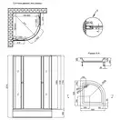 Набор Lidz душевая кабина Wieza SC80x80.SAT.MID.L, стекло Linie 4 мм + поддон с панелью Kupala (LWISC8080SATMIDL2SET)