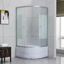 Душевая кабина Lidz Wieza SC90x90.SAT.HIGH.L, стекло Linie 4 мм (LWISC9090SATHIGHL)