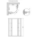 Душевая кабина Lidz Wieza SC90x90.SAT.LOW.L, стекло Linie 4 мм без поддона (LWISC9090SATLOWL2)
