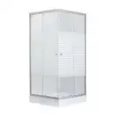Душевая кабина Lidz Wiezak SC90x90.SAT.LOW.L, стекло Linie 4 мм (LWKSC9090SATLOWL)