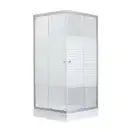 Набор Lidz душевая кабина Wiezak SC90x90.SAT.LOW.L, стекло Linie 4 мм + поддон Mazur (LWKSC9090SATLOWL2SET)