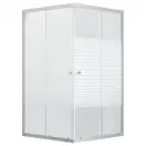 Набор Lidz душевая кабина Wiezak SC90x90.SAT.LOW.L, стекло Linie 4 мм + поддон Mazur (LWKSC9090SATLOWL2SET)