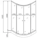 Mixxus PLAIN Душова кабіна, прозоре скло (MI6901)