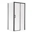 Душова кабіна без піддону Mixxus Premium DIVERSE SC03-120x80x195-TR Black прозоре скло 6мм (MI6868)