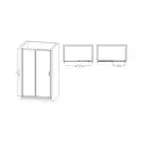 Mixxus Premium DIVERSE Дверь в нишу 140x185, хром (MI6874)