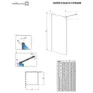 Душова стінка Modo X Black II 130 Frame RADAWAY (389334-54-56)