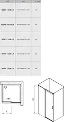 Душова кабіна прямокутна MSDPS-120-80 R Transparent, (0WPG4C00Z1) RAVAK