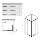 Душова кабіна квадратна MSRV4-90-90 Transparent, (1WV77C00Z1) RAVAK