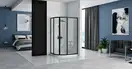 Душевая кабина REA LOOK BLACK 80х100 (REA-K7900)