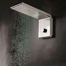 Душова панель Bossini Syncro-Neb RGB Lights Cromotherapy 3 режиму 450х200, хром (I00635000030005)