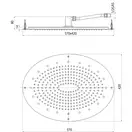 Комплект верхнього душа зі змішувачем і ручної лійкою Bossini Dream oval 570x420 мм, хром (Y384600 PLUS)