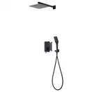Душовий гарнітур прихованого монтажу Corsan CMZ066MBL BLACK + BOX чорний (646987)