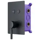 Душовий гарнітур прихованого монтажу Corsan CMZ066MBL BLACK + BOX чорний (646987)
