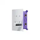 Душовий гарнітур прихованого монтажу Corsan CMZ069TCH CHROM + BOX хром з термостатом (647014)