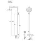 Душовий гарнітур Corsan KLAR FIBER CHROME BLACK (CMN002BL)