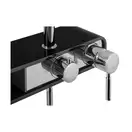 Душовий гарнітур Corsan KLAR FIBER CHROME BLACK (CMN002BL)