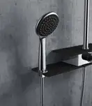 Душовий гарнітур Corsan KLAR FIBER CHROME BLACK (CMN002BL)