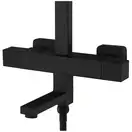 Душовий гарнітур Corsan ANGO BLACK MATT з термотстатом та виливом (CMN020)