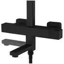 Душовий гарнітур Corsan ANGO BLACK MATT з термотстатом та виливом (CMN020)