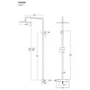 Душевой гарнитур Corsan LUGO CHROME с термостатом (CMN026)