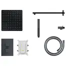 Душевая система с термостатом CORSAN ADOUR BLACK + BOX скрытого монтажа (Z01TBL)