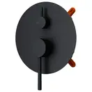 Душевая система CORSAN LUGO BLACK + BOX скрытого монтажа (Z03MBL)