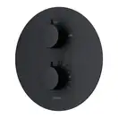 Душевая система с термостатом CORSAN LUGO BLACK + BOX скрытого монтажа (Z03TBL)