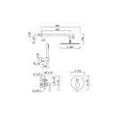Giulini Ego Душова система, чорний матовий (5713KB-25X NO)