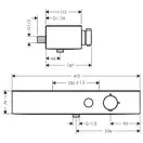 Hansgrohe Pulsify Showerpipe 260, бронза (24221140)