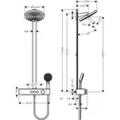Hansgrohe Pulsify Душова система з термостатом, бронза (24241140)