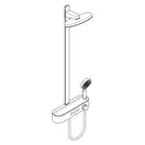 Hansgrohe Pulsify Душова система з термостатом, бронза (24241140)