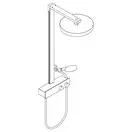 Hansgrohe Rainfinity Showerpipe 360, чорний матовий (26853670)