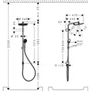 Hansgrohe Activera S 240 Душевая система, черный матовый (28074670)