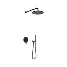 Душевая система KOHLMAN AXEL 25 BLACK + BOX скрытого монтажа (QW210ABR25)