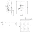 Душевая система KOHLMAN AXIS 25 CHROME + BOX скрытого монтажа (QW220NQ25)