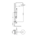Душевой гарнитур KOHLMAN MAXIMA CHROME (QW276M)