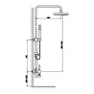 Душевой гарнитур KOHLMAN ROXIN CHROM (QW276R)