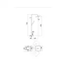 Nobili Душова система SE124030/30BM, термостат, чорний мат (SE124030/30BM)