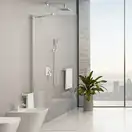 душова система прихованого монтажу Omnires Parma chrome/white (SYSPM16ACRB)