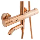 Душевой гарнитур REA LUNGO ROSE GOLD с термостатом и изливом (REA-P6606)