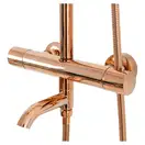 Душевой гарнитур REA LUNGO ROSE GOLD с термостатом и изливом (REA-P6606)