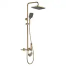 Душевой гарнитур REA HELIX BRUSHED GOLD с изливом (REA-P6621)