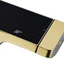 Душевой гарнитур REA ROB BRUSHED GOLD с термостатом и изливом (REA-P6623)