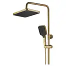 Душевой гарнитур REA ROB BRUSHED GOLD с термостатом и изливом (REA-P6623)