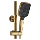Душевой гарнитур REA ROB BRUSHED GOLD с термостатом и изливом (REA-P6623)