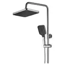 Душевой гарнитур REA ROB NIKIEL BRUSHED с термостатом и изливом (REA-P6624)