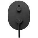 Rea Oval Black Душова система прихованого монтажу, чорна (REA-P8467)