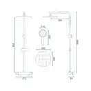 Rea Bliss Chrome Душовий гарнітур, хром (REA-P8805)