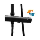 Душевой гарнитур Yoka BERGEN 25 BLACK черный с термостатом (BP.BERGEN THERM 25 BLK)